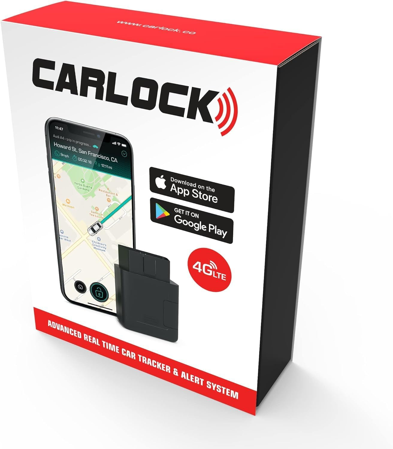 anti Theft Car Device - Real Time 4G Car Tracker & Car Alarm System. Comes with Device & Phone App. Tracks Your Car in Real Time & Notifies You Immediately of Suspicious Behavior.Obd Plug&Play TRUCK DRIVER