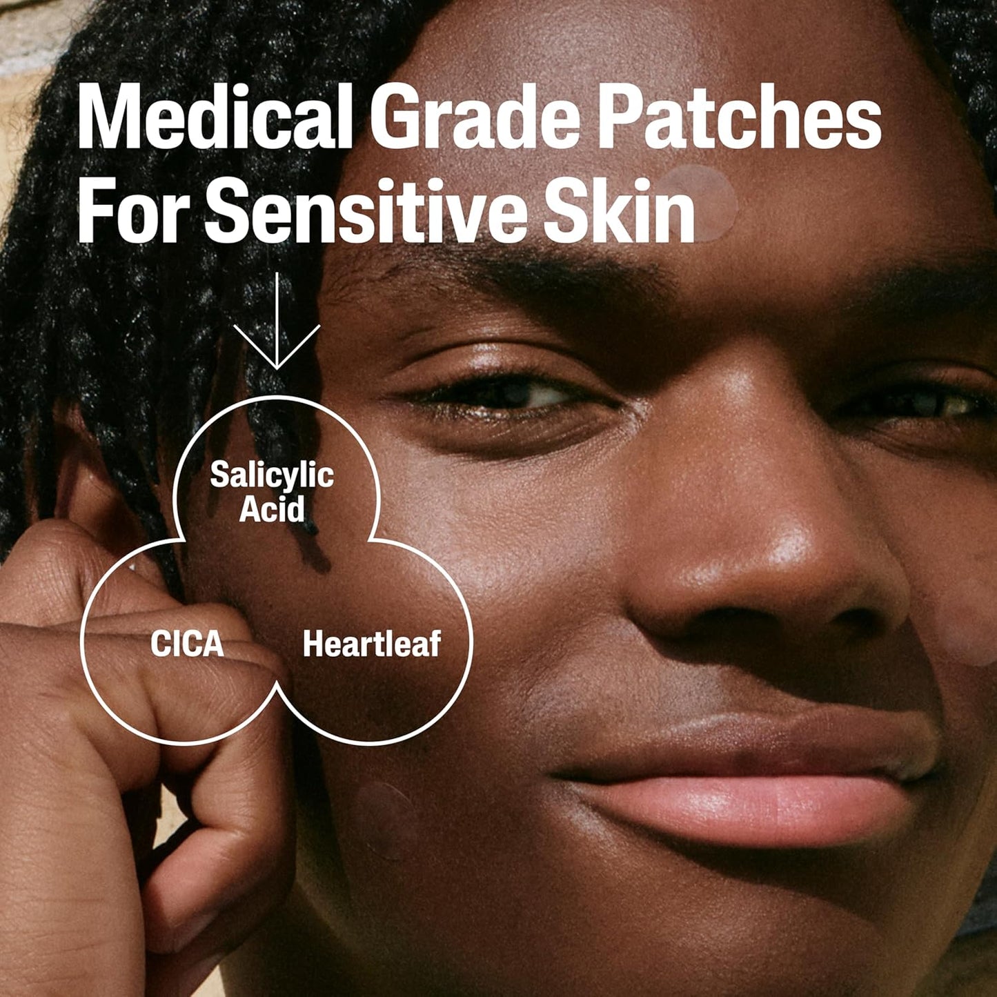 Acne Patches, Pimple Patches for Sensitive Skin, Formulated with Salicylic Acid, CICA, and Heartleaf Extract for Emerging Pimples, Visible Results in 6 Hours, 24 Count