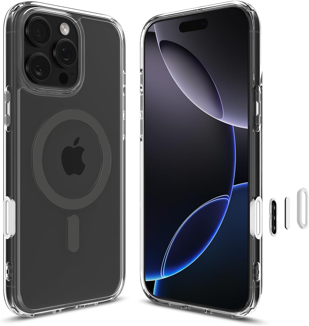 for Iphone 16E Case, Ultra Hybrid Magfit [Compatible with Magsafe Accessories] [Anti-Yellowing] [Military-Grade Protection] - Classic Black