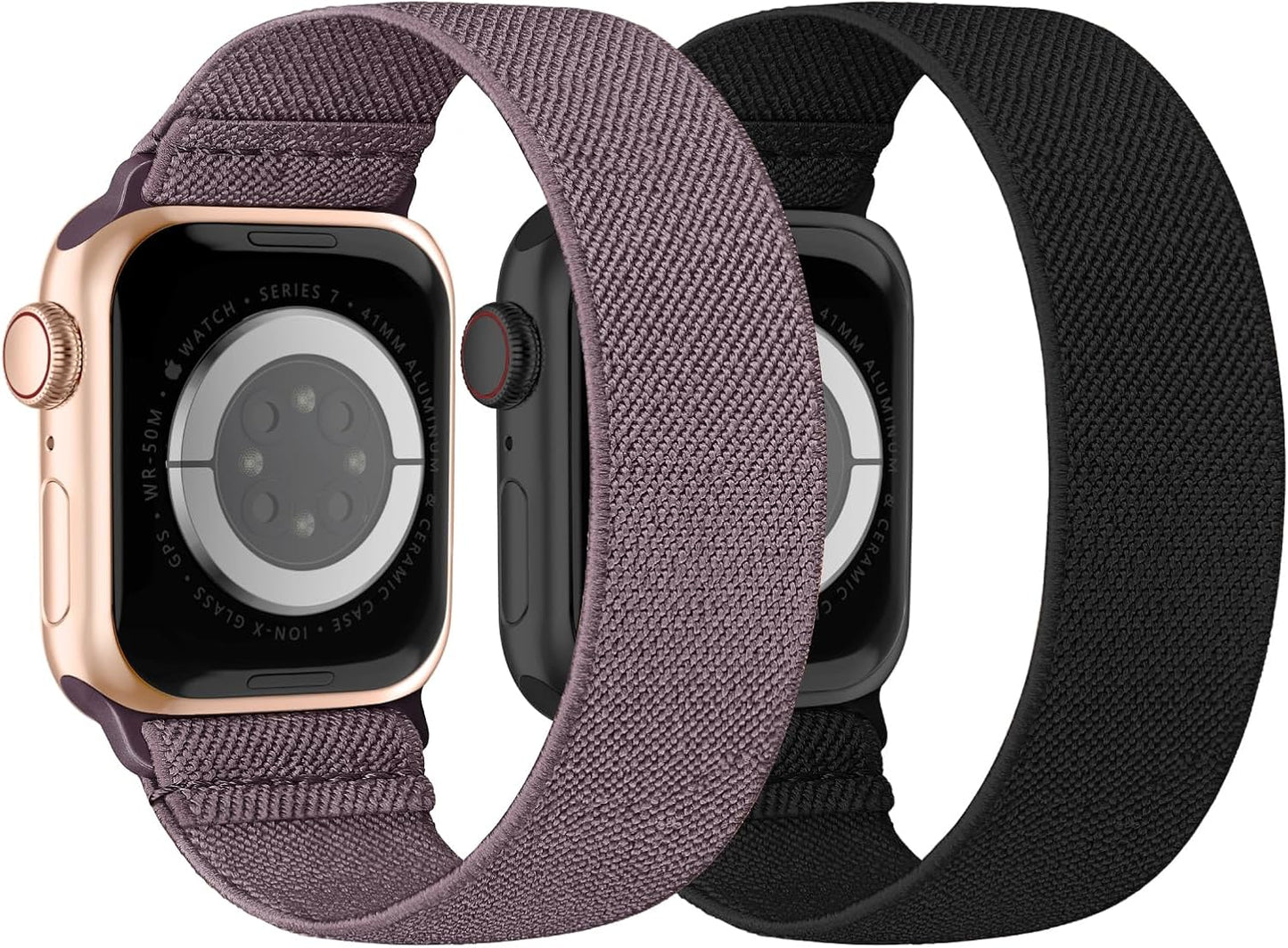 Stretchy Nylon Solo Loop Bands Compatible with Apple Watch Band 38Mm 40Mm 41Mm 42Mm 44Mm 45Mm 49Mm Iwatch Series 9 8 7 SE 6 5 4 3 2 1 Ultra 2 SE, Sport Elastic Strap Wristband for Women Men