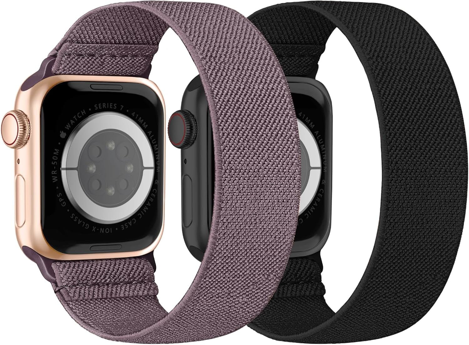 Stretchy Nylon Solo Loop Bands Compatible with Apple Watch Band 38Mm 40Mm 41Mm 42Mm 44Mm 45Mm 49Mm Iwatch Series 9 8 7 SE 6 5 4 3 2 1 Ultra 2 SE, Sport Elastic Strap Wristband for Women Men