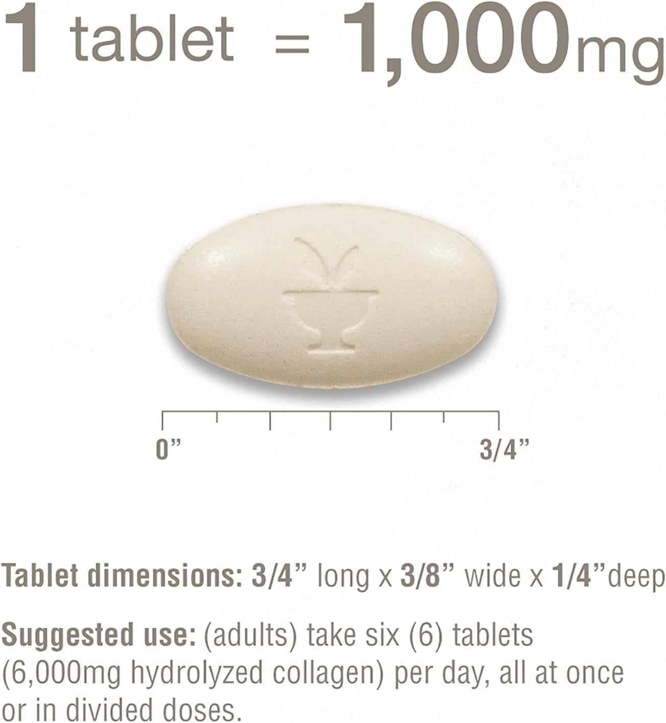 Advanced Collagen - 6,000 Mg Collagen - with Vitamin C - for Hair, Skin & Nails* - Collagen Supplements for Women and Men - 290 Tablets