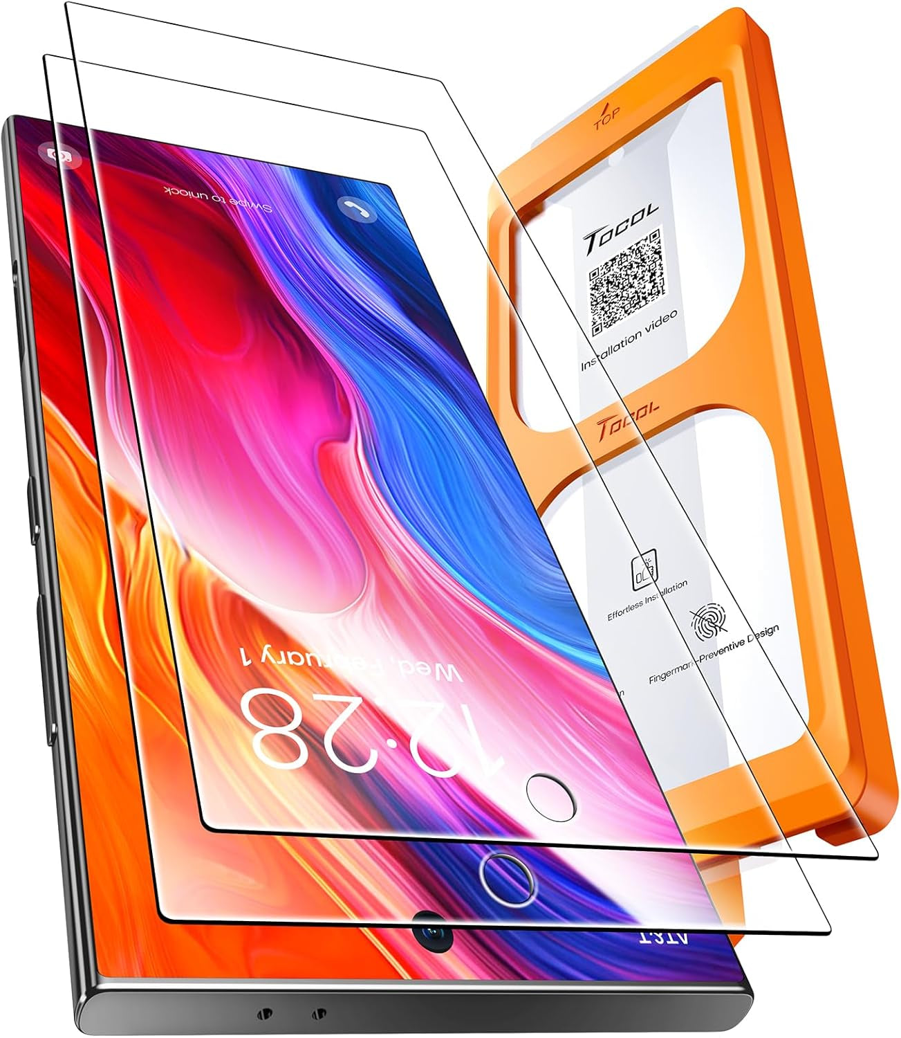 for Iphone 13/Iphone 16E (2025 Edition) Screen Protector 6.1-Inch [Instant Installation], 14FT Military Grade Shatterproof, 9H+ Hardness HD Coverage No Bubbles No Dust 2 Pack