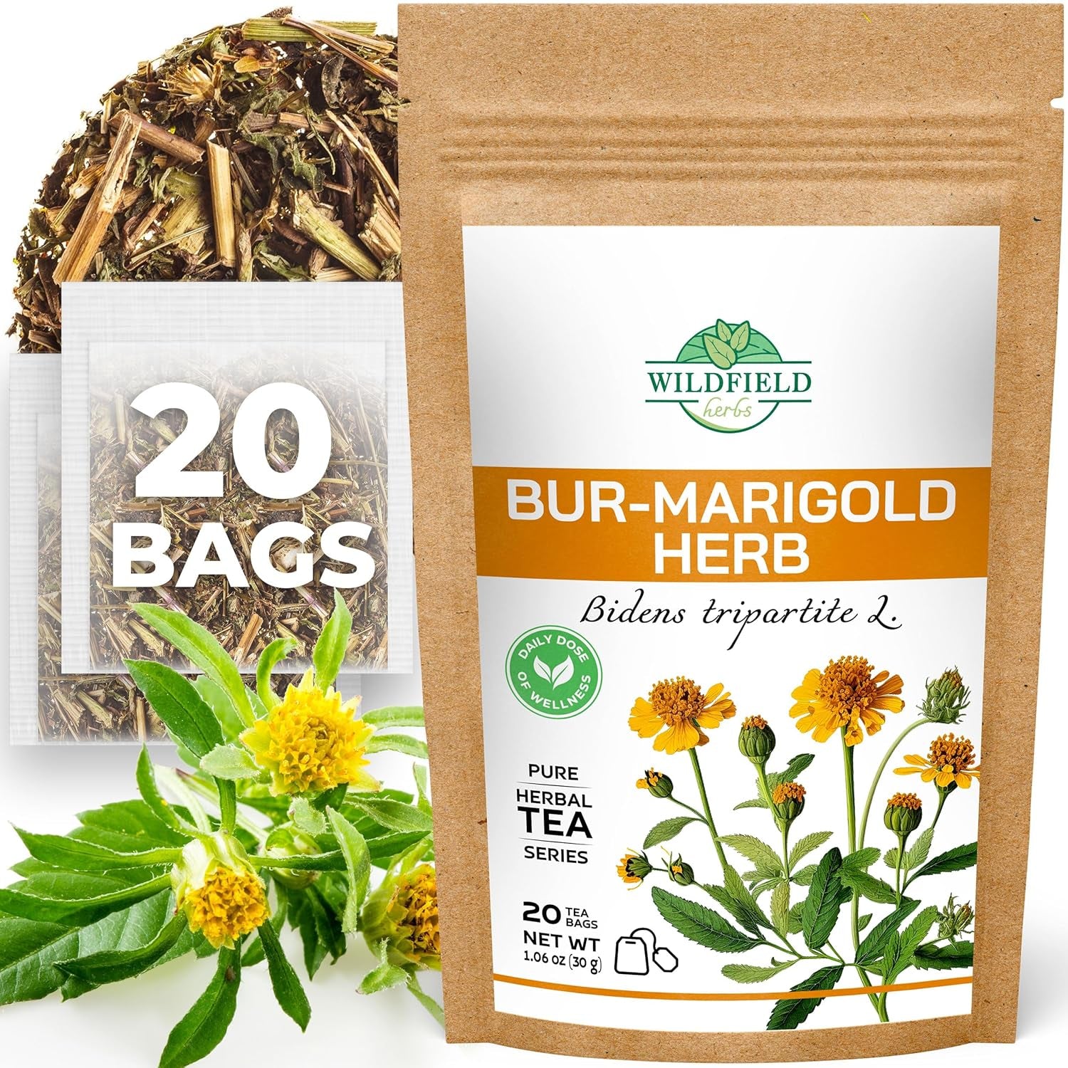100 Bags Ginger Tea Bags Ginger Root Tea Dry Dried Herb (Zingiber Officinale) - 100 Count 1.5G Tea Bags Ginger Raíz De Jengibre TLBH