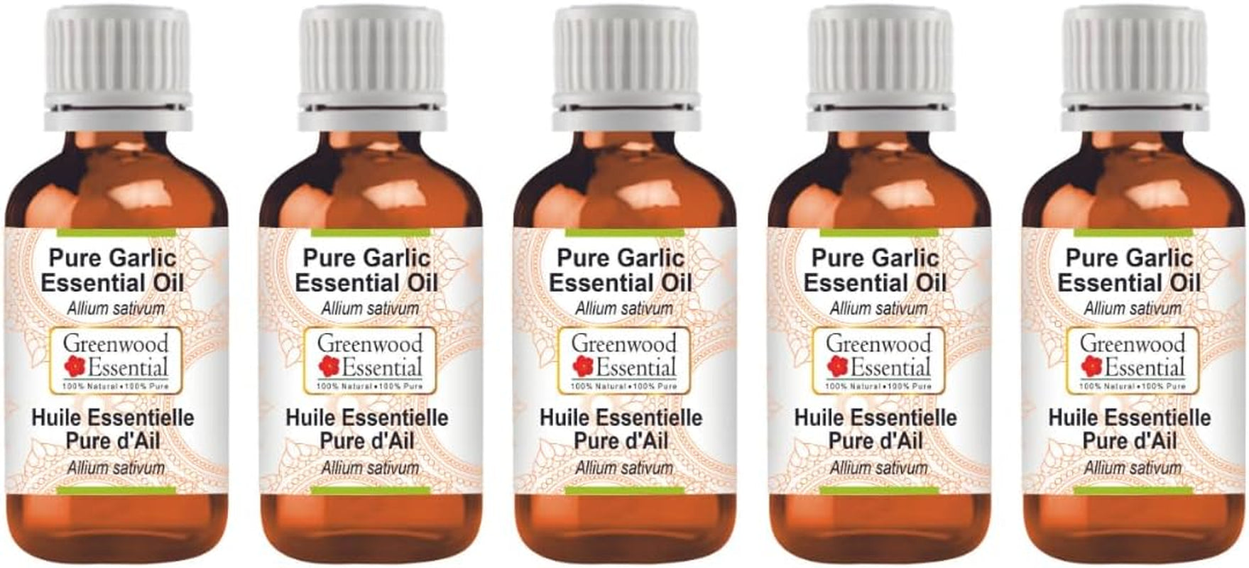 Pure Garlic Essential Oil (Allium Sativum) Steam Distilled 10Ml (0.33 Oz) TLBH