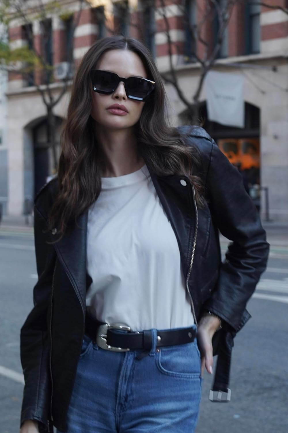 Fashion 100% UV400 Protection Rectangle TR90 Y2K Sunglasses Accessories for Women Men RIVER