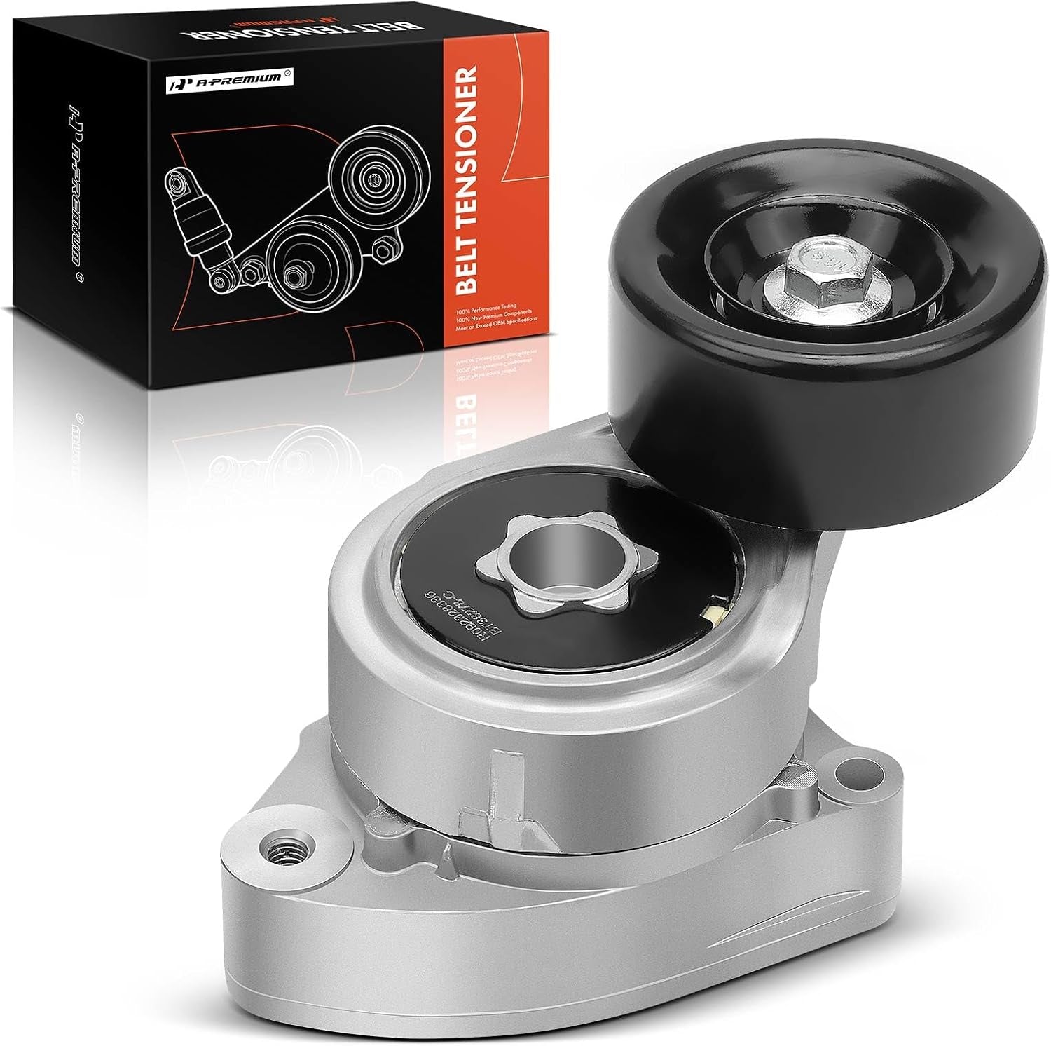Belt Tensioner Assembly with Pulley Compatible with Honda Accord 2003-2007, Civic 2006-2015, CR-V, Element & Acura TSX, CSX, RDX, ILX, Replace# 31170RAAA01, 31170PNA023