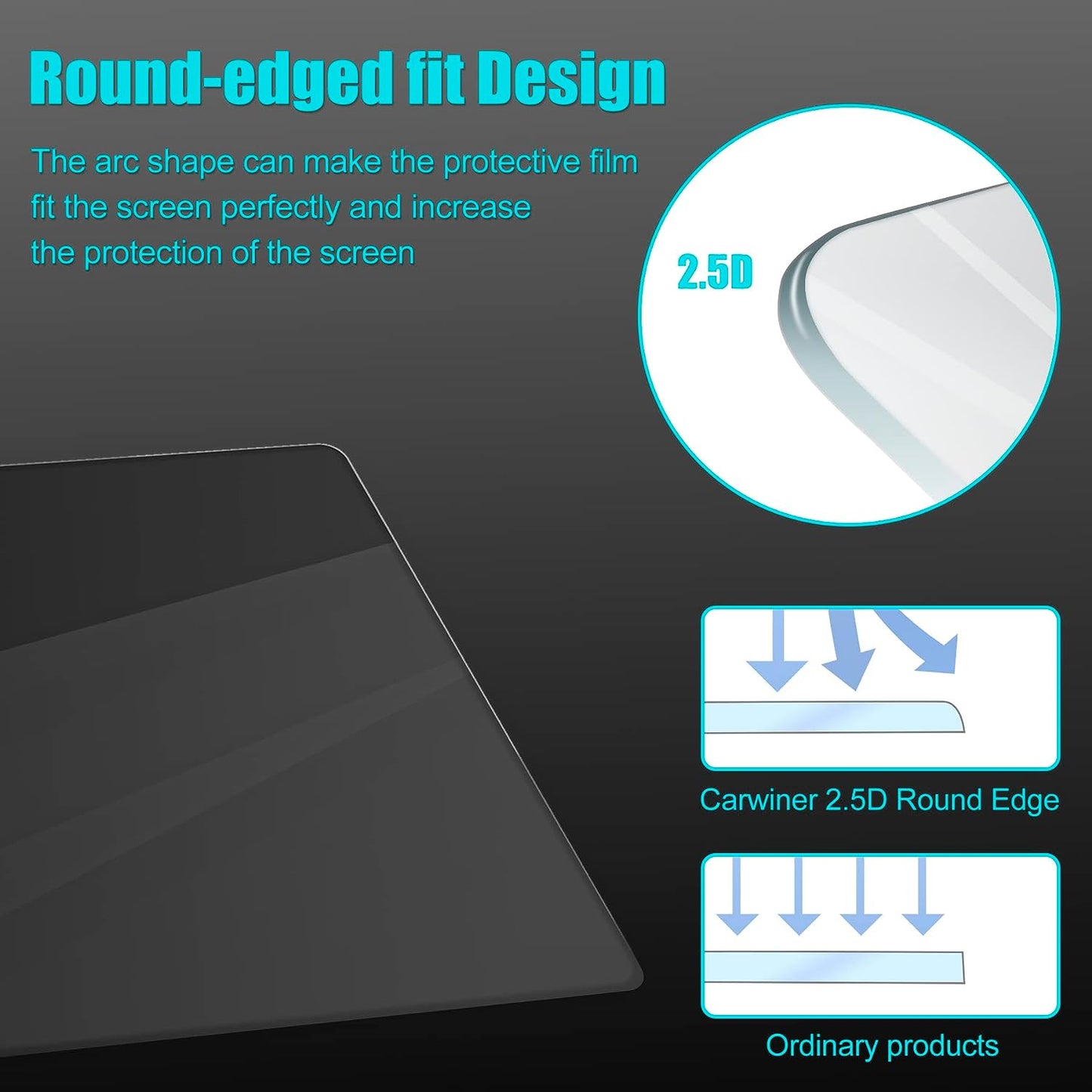 HD Tempered Glass Compatible with Tesla 3/Y 15" Center Control Touch Car Navigation Screen Protector Car Accessories