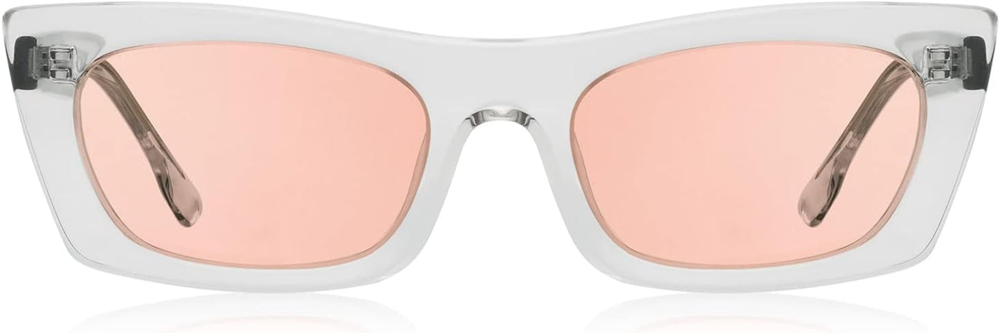 Rectangle Sunglasses Men Tinted Polarized Big Square Retro 90S Vintage Y2K Glasses for Women UV Protection