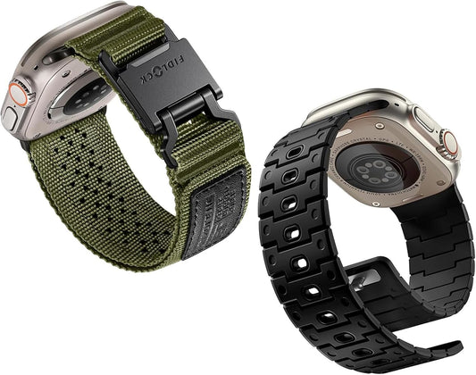 R-Nylon Fidlock Magnetic Buckle Band and Magnetic Watchband for Apple Watch Ultra Band