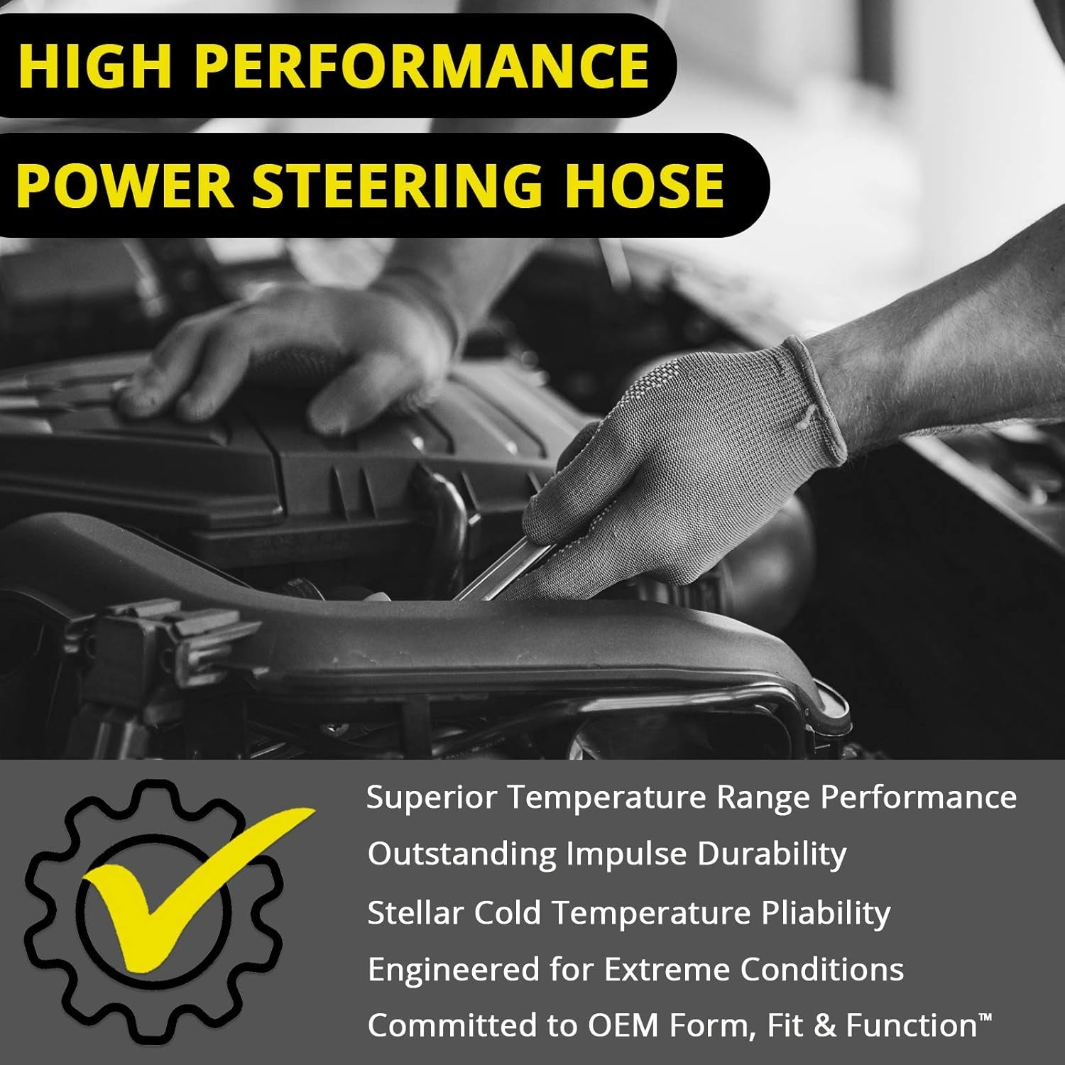 Elite 80235E Power Steering Pressure Hose - Car Accessories and Equipment, for 2002-97 Ford; Expedition, F Series, Lincoln Navigator Vehicles
