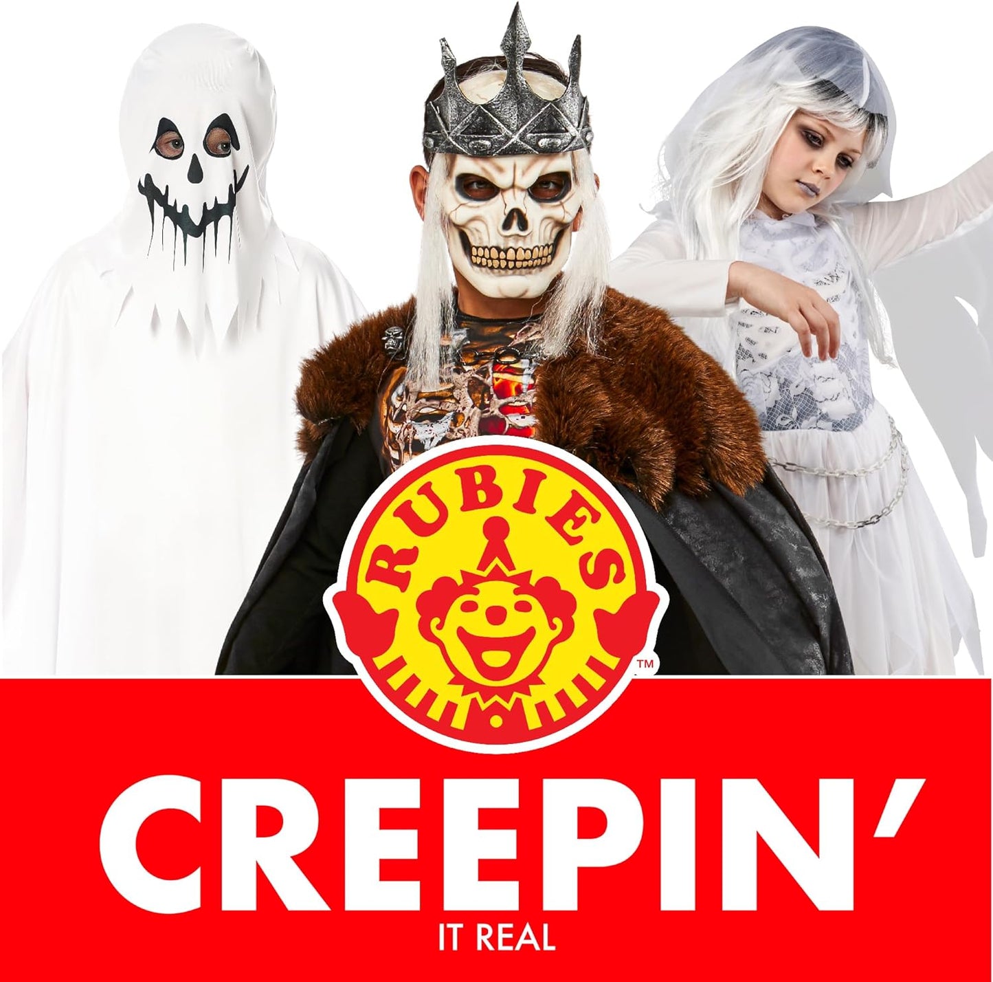 Child Forum Ghostly Girl Costume Dress with Hoodcostume Dress with Hood