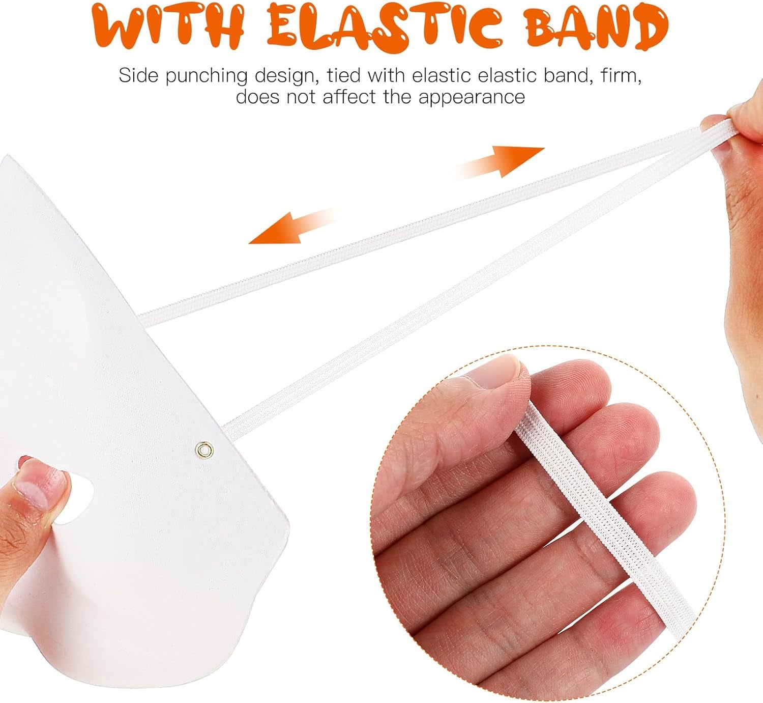 Cat Masks Therian Mask Animal Mask Halloween Mask White Cat Mask Hand Painted Face Mask Cosplay Costume with Elastic Band 3 Pack