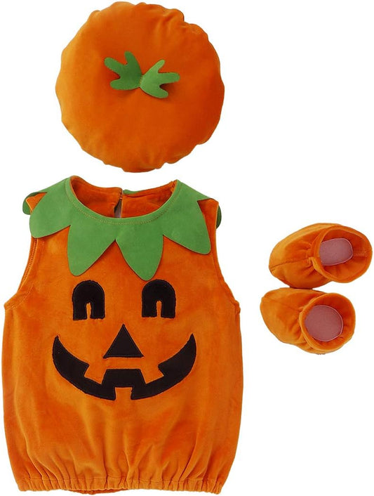 Baby Halloween Costumes Pumpkin Costumes Hoodie Romper Jumpsuit Halloween Unisex Baby Outfits Cosplay Clothes