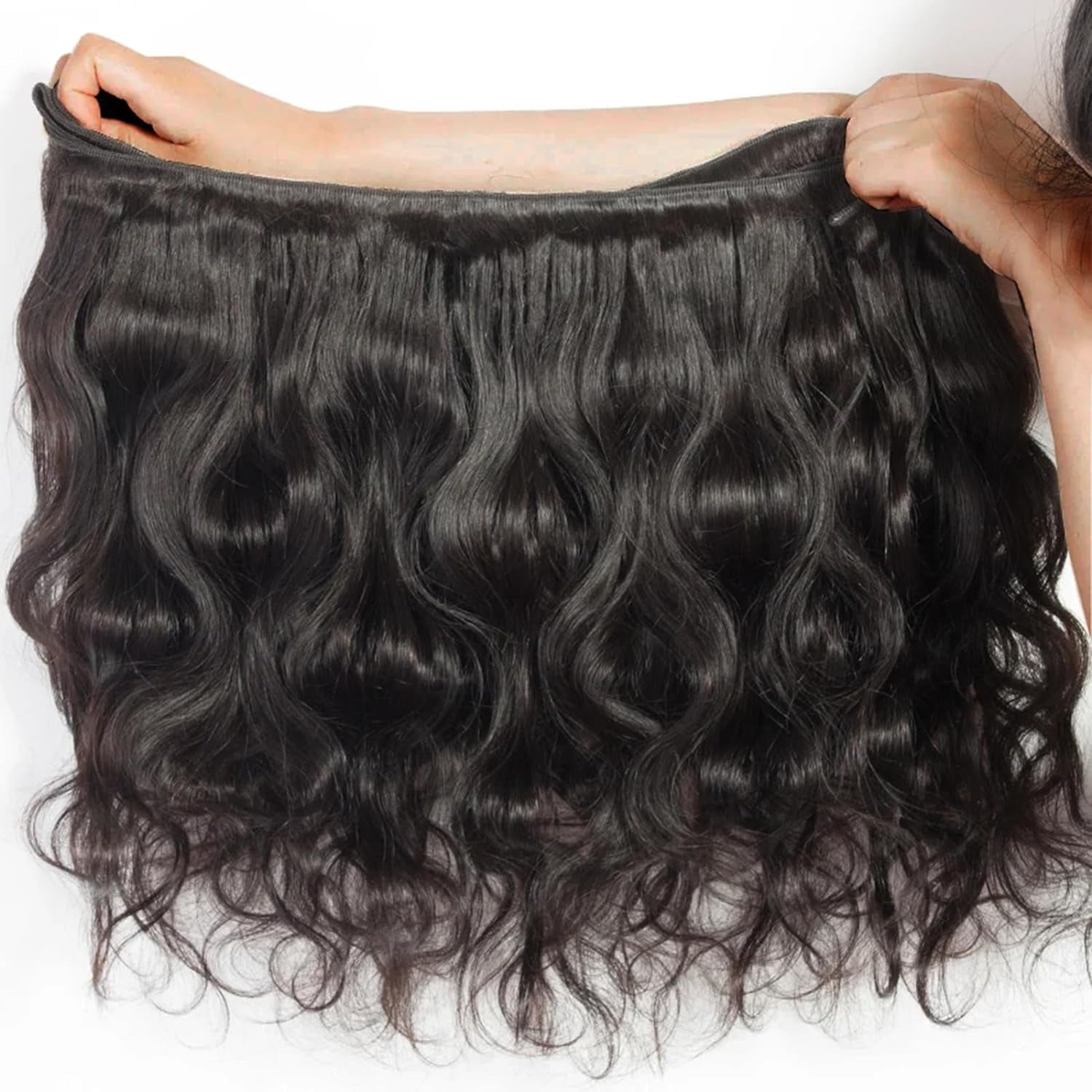 Brazilian Body Wave 4 Bundles Human Hair 18 20 22 24 Inch 12A 100% Unprocessed Virgin Human Hair Weave Bundles Deals Natural Black Color (4 Bundles Human Hair, 18 20 22 24)