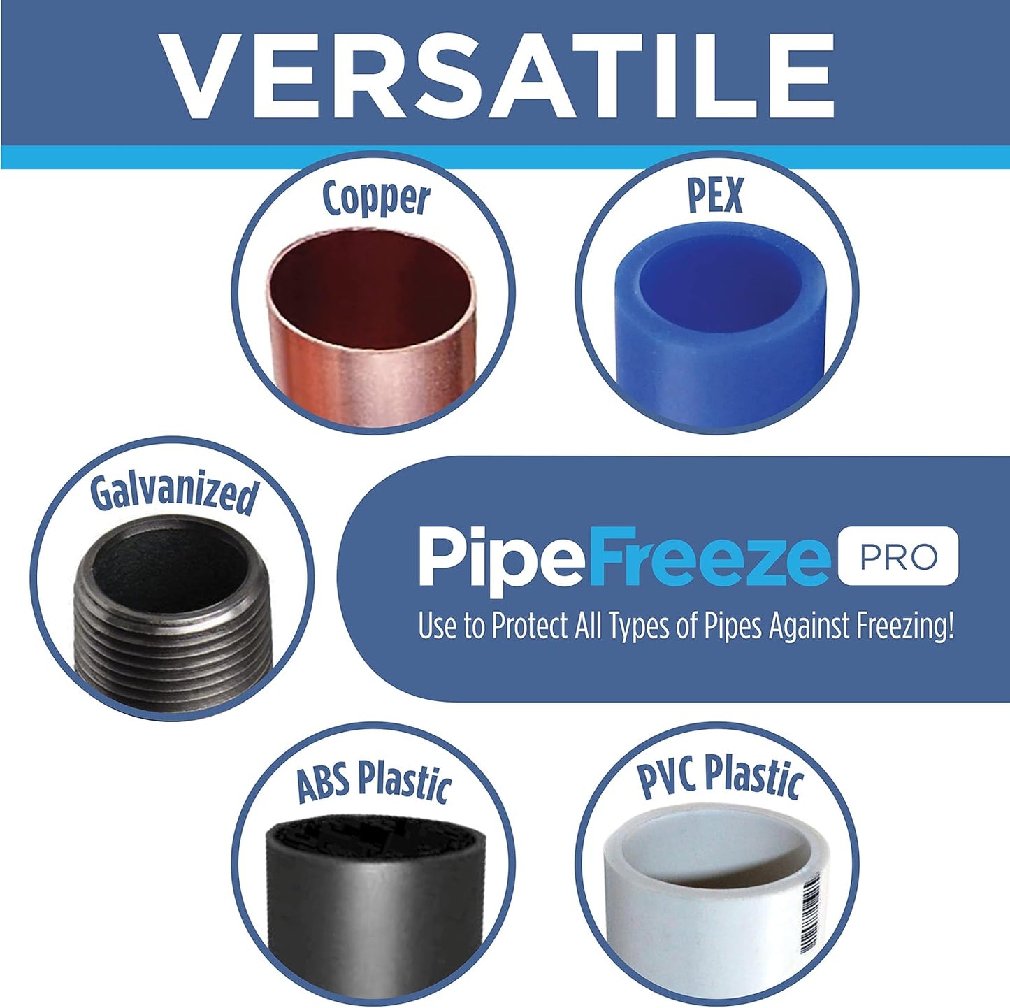 Intelligent Heat Tape for Water Pipe Freeze Protection - with Glowcap™, Built-In Thermostat, Tape Included, 10 YR Warranty, Heavy-Duty, Self-Regulating, 120V (60 Ft)