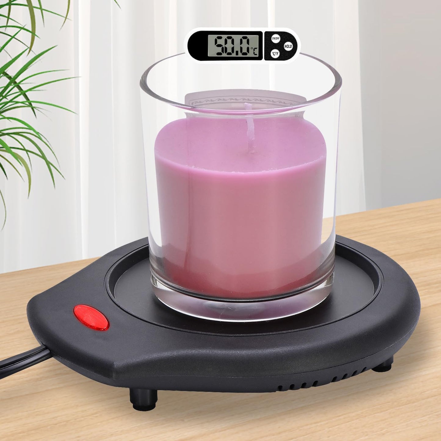 Candle Warmer for Large Jar, Coffee Mug Warmers, Safely Releases Scents without a Flame, Melt the Candle Quickly, Enjoy Your Warm Coffee Tea. Gifts for Festival Birthday Women Men Mom Dad