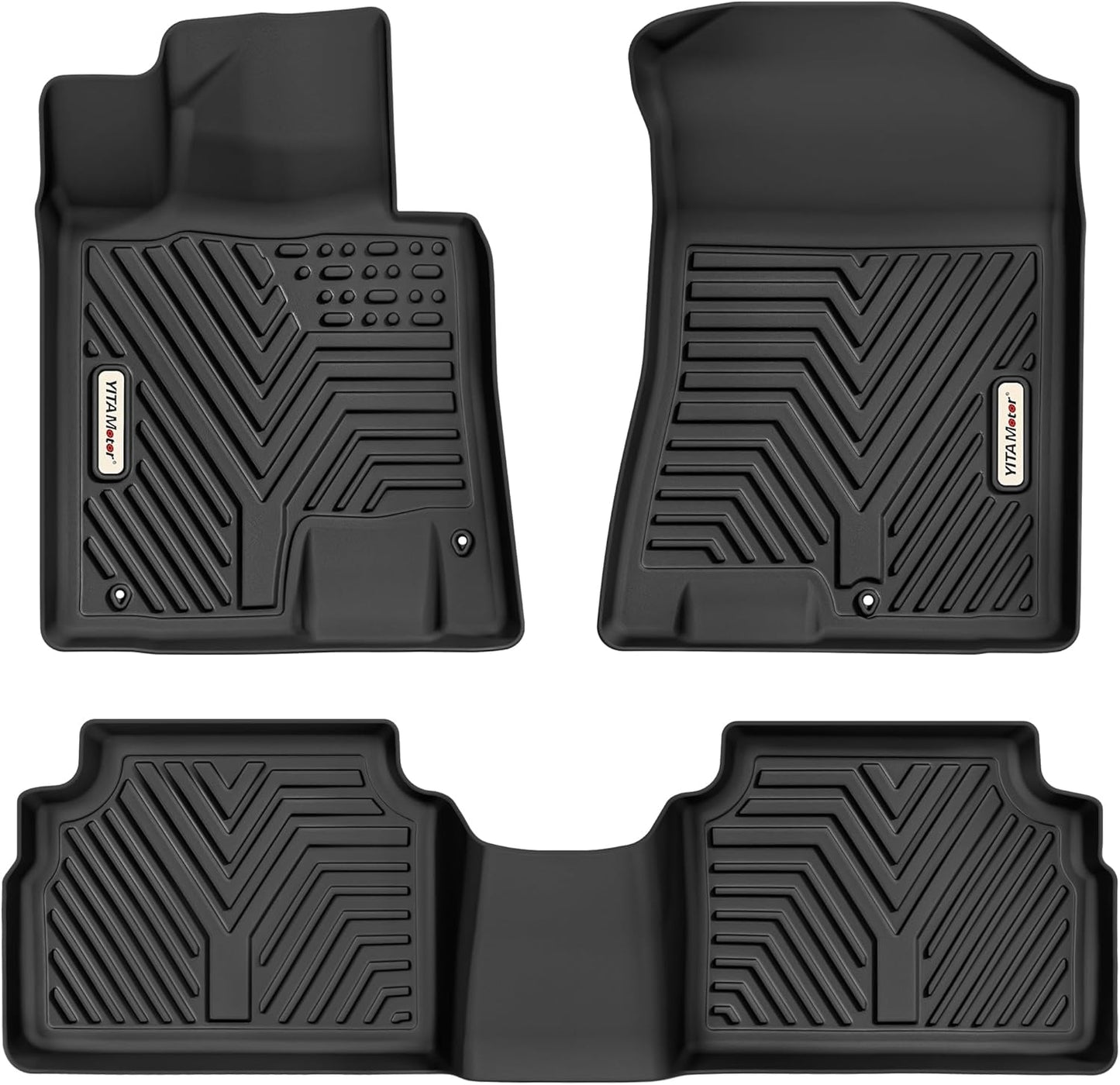 Floor Mats Fit for 2024 2025 Tesla Model 3 Highland, 2 Rows & Cargo Liner Set, Full Cover Car Mats with Front Rear Cargo Mat TPE All-Weather Floor Mats Model 3 Accessories 2024 Full Set