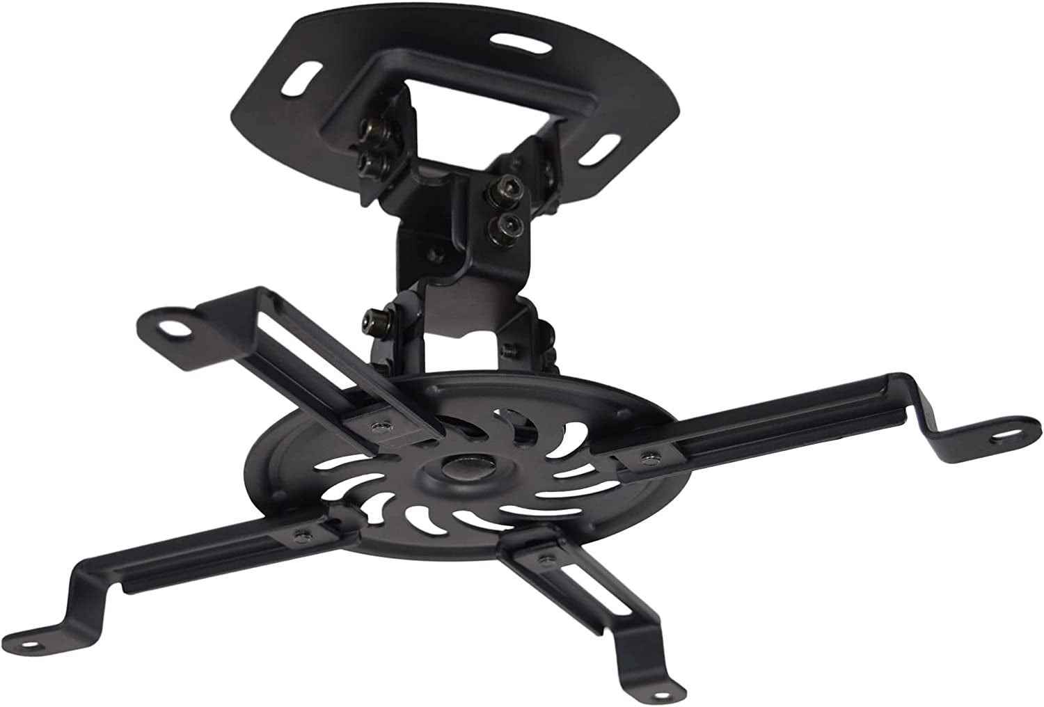Universal Adjustable Ceiling Projector Mount for Regular and Mini Projectors with Extending Arms, White, MOUNT-VP01W