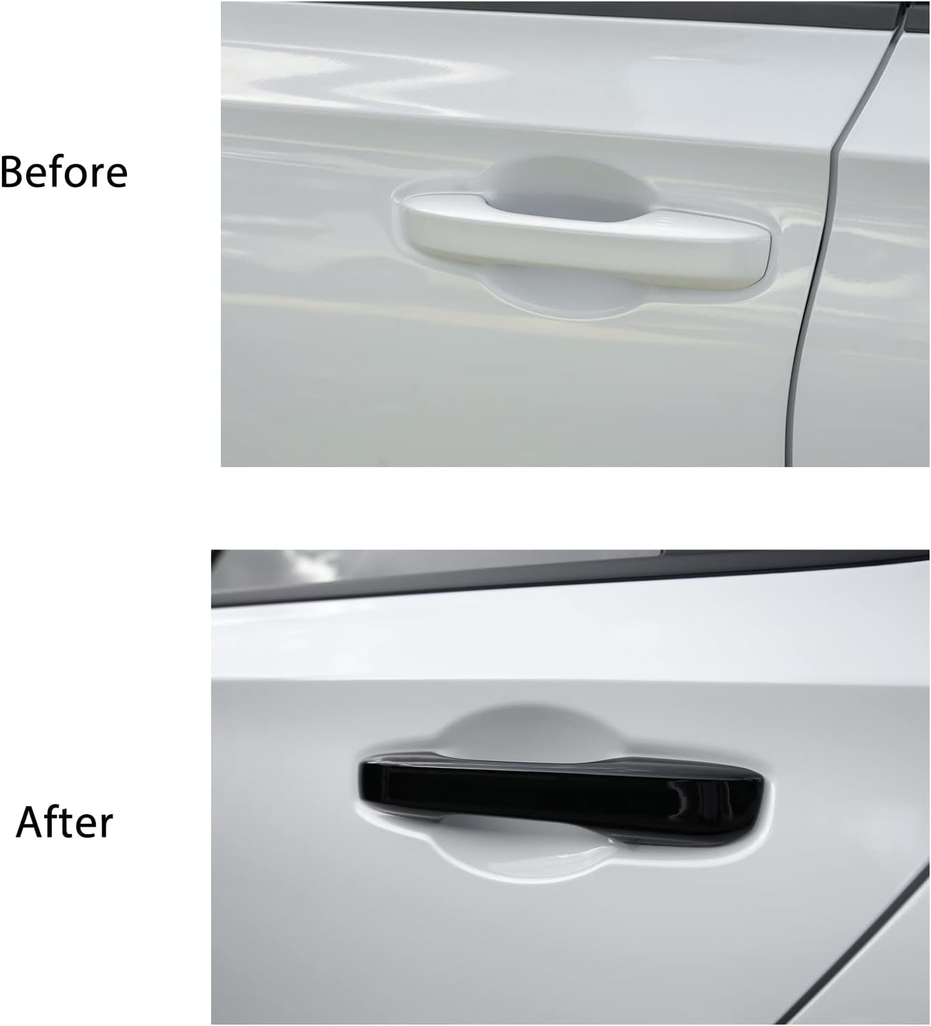 Compatible with Honda Civic 2022 2023 2024 2025 for Accord CR-V HR-V 2023 2024 2025 Accessories Car Exterior Door Handle Cover Trims -Glossy Black