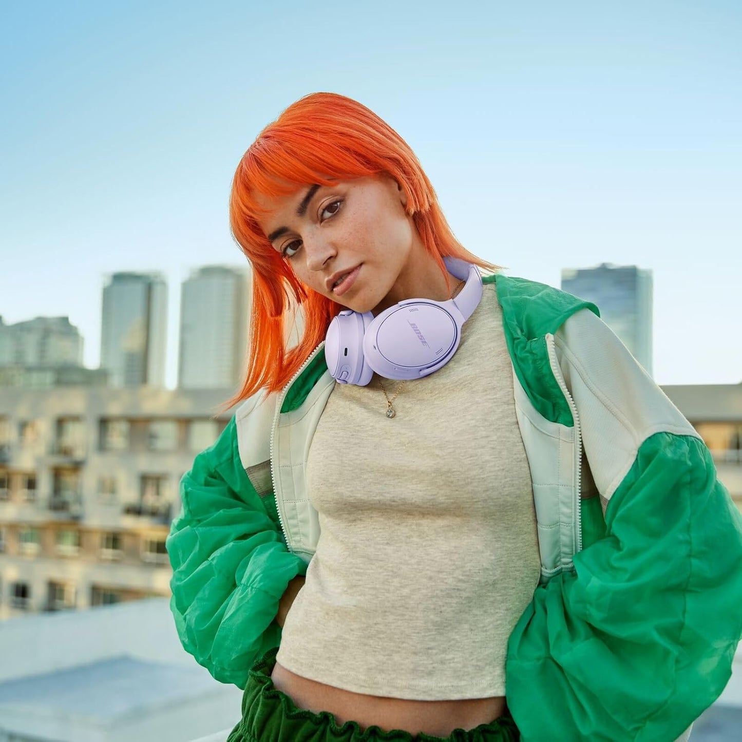 Quietcomfort Wireless Noise Cancelling Headphones, Bluetooth over Ear Headphones with up to 24 Hours of Battery Life, Chilled Lilac - Limited Edition Color