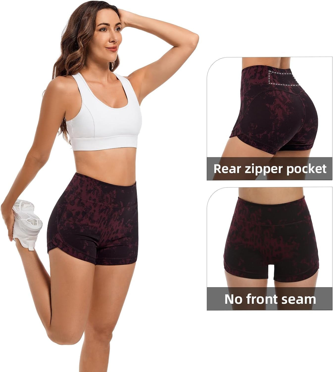 High Waisted Biker Shorts for Women'S with Tummy Control - Women'S Athletic Shorts for Workout Yoga Running,And Gym