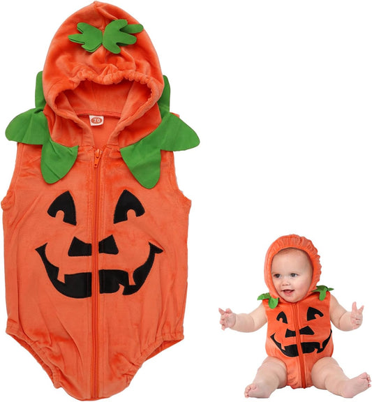 Cute Baby Halloween Pumpkin Costume, Halloween Pumpkin Costume Kids Halloween Costumes for Halloween Decorations