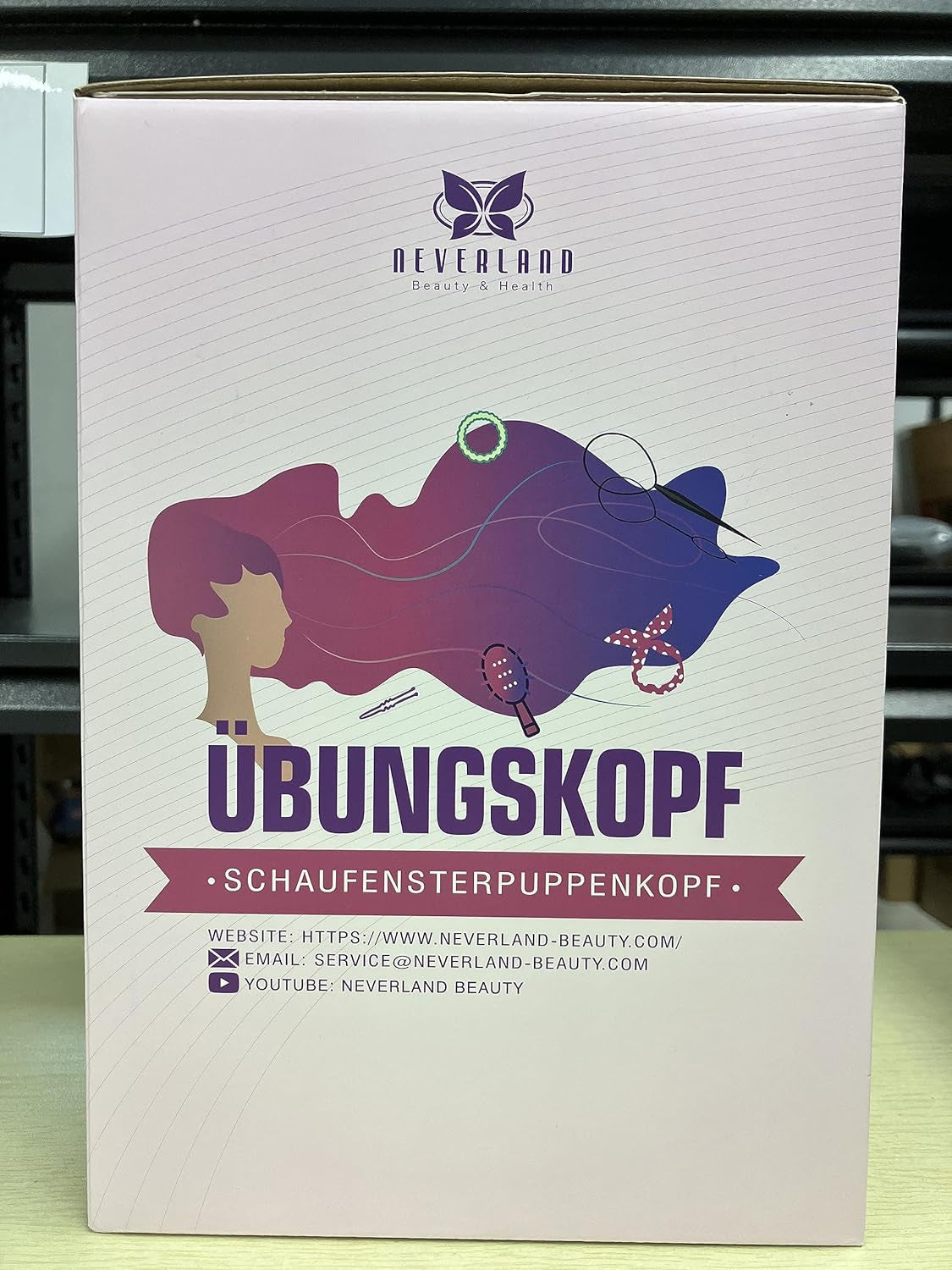 Mannequin Head with 60% Real Human Hair, 28 Inch Make up Cosmetology Manikin Practice Head with Hair,Braiding Hairdressing Doll Head for Hair Styling with Table Clamp + DIY Hair Styling Set