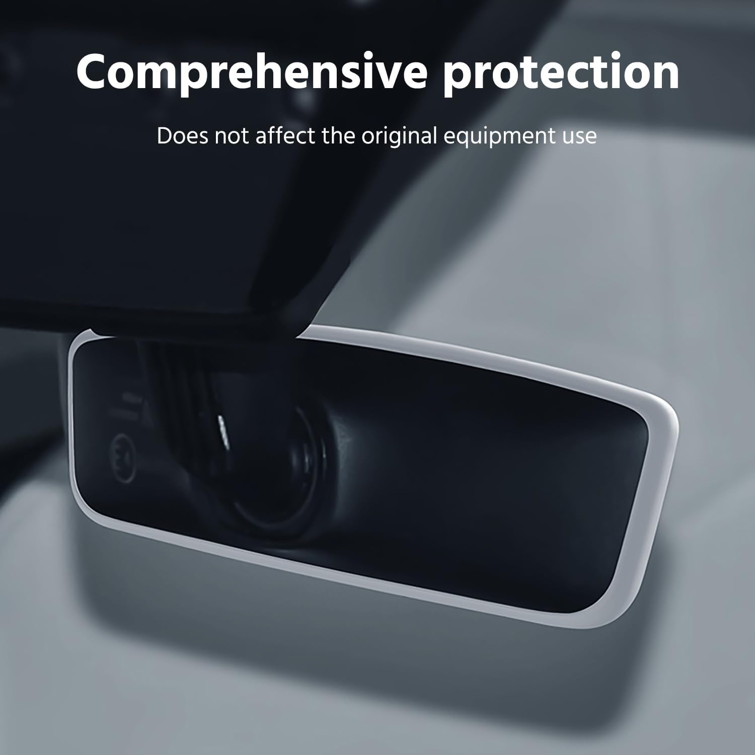 Center Console Wireless Charger Mat,Screen Frame Protector,Rearview Mirror Frame Protector, Anti-Slip Silicone Protector Compatible with 2024 Tesla Model 3 Highland Accessories(3 PCS White)