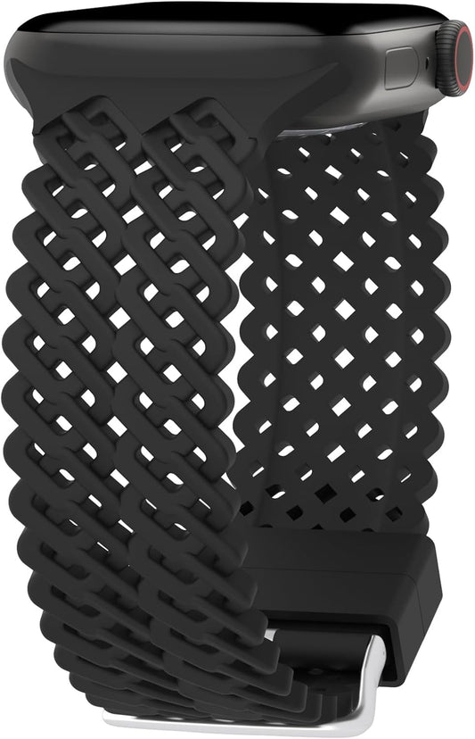 Sport Bands Compatible with Apple Watch Band 38Mm 40Mm 41Mm 42Mm 44Mm 45Mm 49Mm Women, Soft Silicone Strap with Classic Clasp Replacement Wristband for Iwatch Series Ultra 8 7 SE 6 5 4 3 2 1