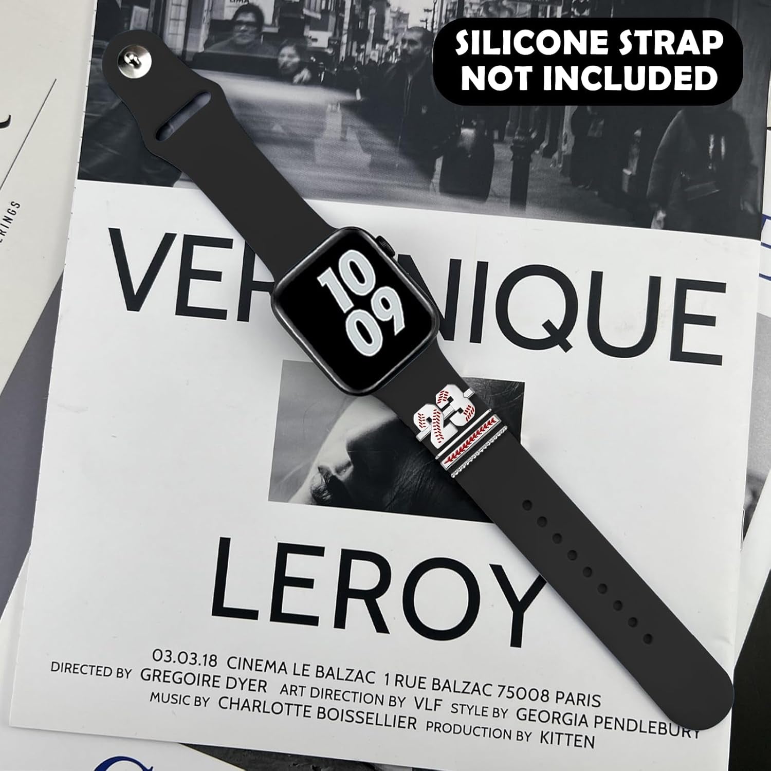 Baseball Number Watch Charms for Boy 00-30 Athletes Jersey Number Decorative Rings Loops Compatible with Apple Watch Accessories 45Mm 44Mm 42Mm 41Mm 40Mm 38Mm Iwatch Series 8 7 6 5 4 3 2 1(No Watch Band)