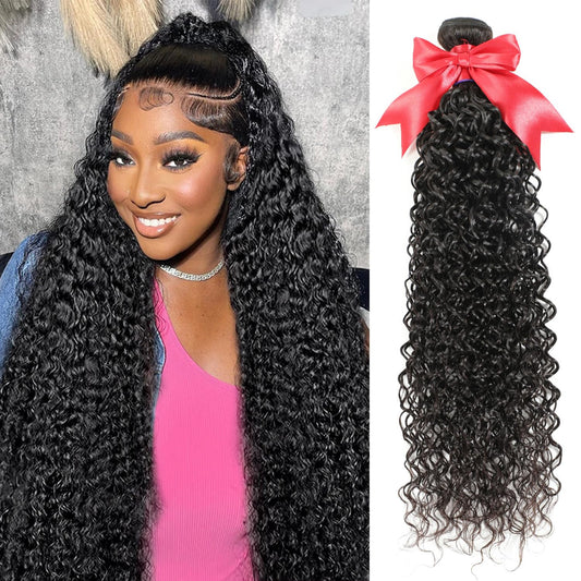 12A Curly Bundles Human Hair 10 Inch Brazilian Virgin Hair Kinky Curly 1 Single Bundle 100% Unprocessed Remy Jerry Curl Wet and Wavy Weave Bundles Human Hair 1 Bundles Deals Natural Black