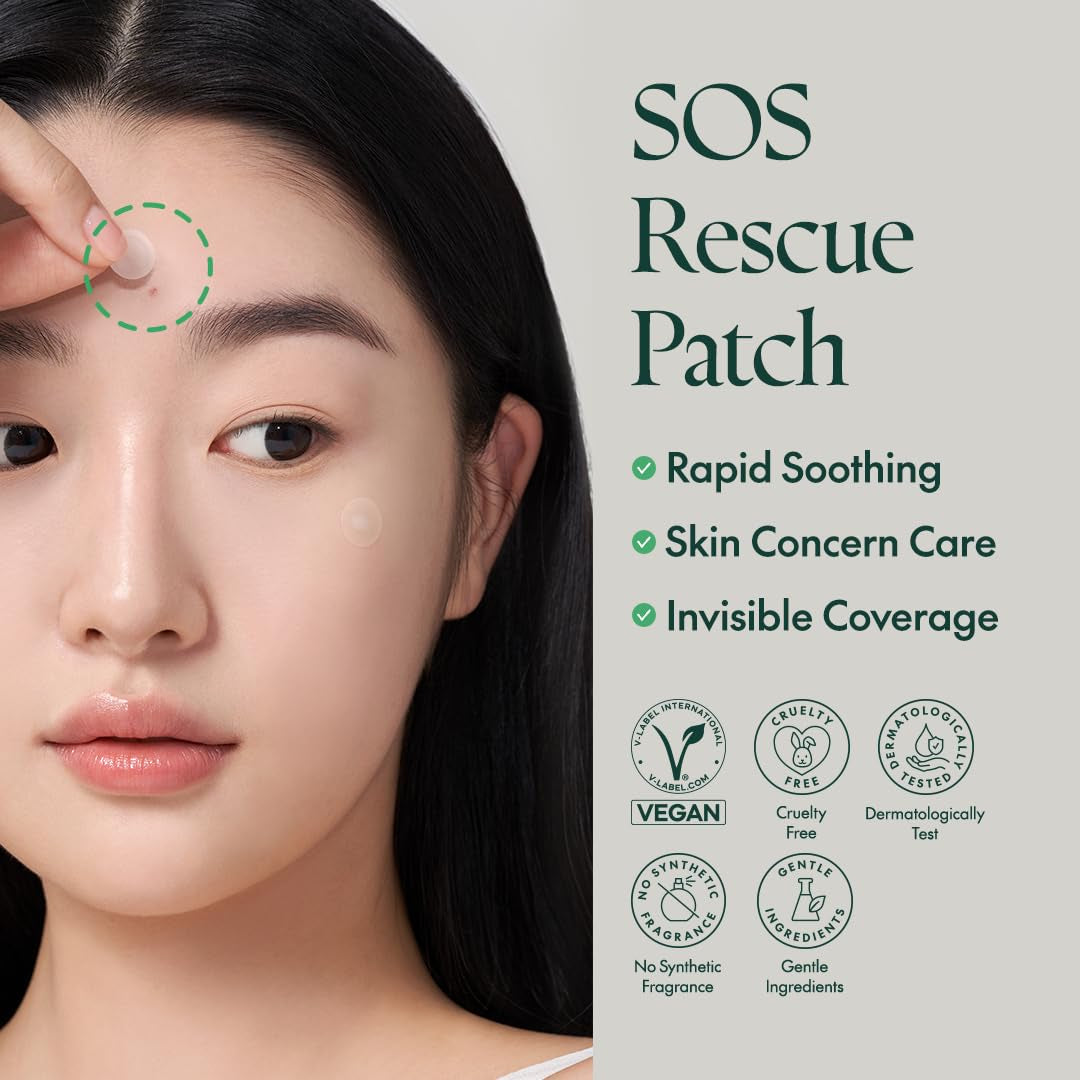 SEOUL Wonder Releaf Centella Spot Patch, Korean Centella, for Sensitive Skin, Soothing, Pimple Patches for Face, Spot Stickers, K-Beauty, 51 Count