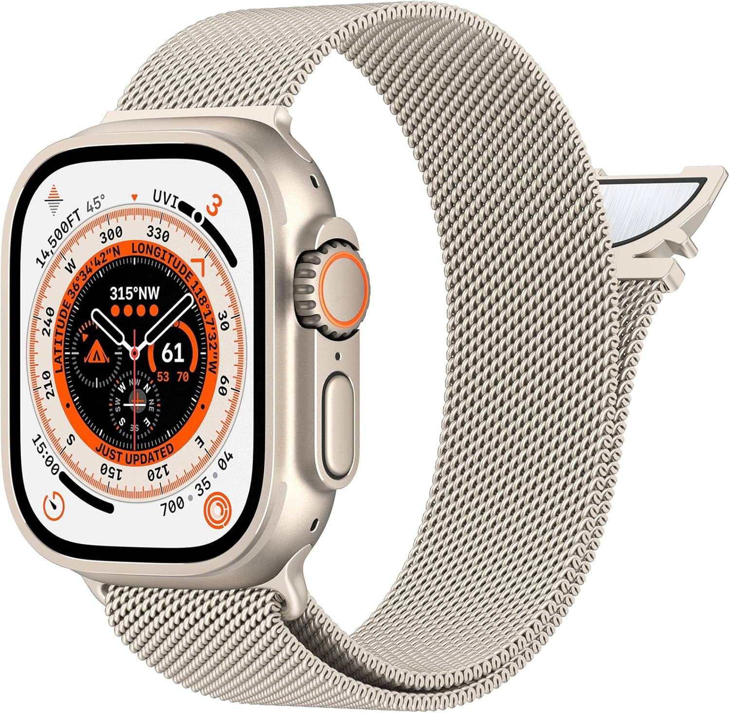 Milanese Mesh Loop Compatible with Apple Watch Band 40Mm 41Mm 38Mm 42Mm Series 10 9 8 7 SE 6 5 4 3 2 1 Men & Women, Stainless Steel Wider Metal Strap with Magnetic Clasp for Iwatch Bands