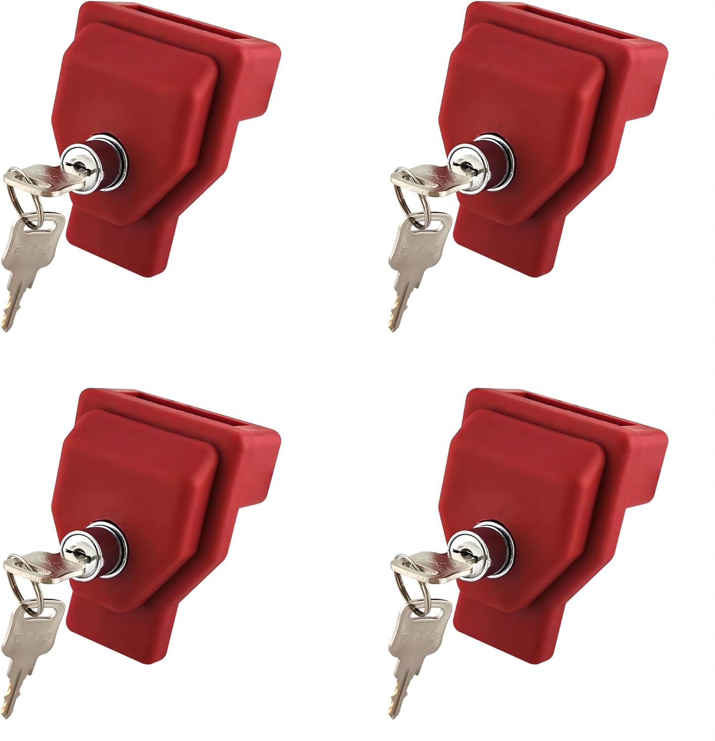 NAKAKEKO Plastic, Glad Hand Lock, Keyed Alike Pair (12-Pack) for Tractor Trailer Trucks - Semi Trailer Lock TRUCK DRIVER