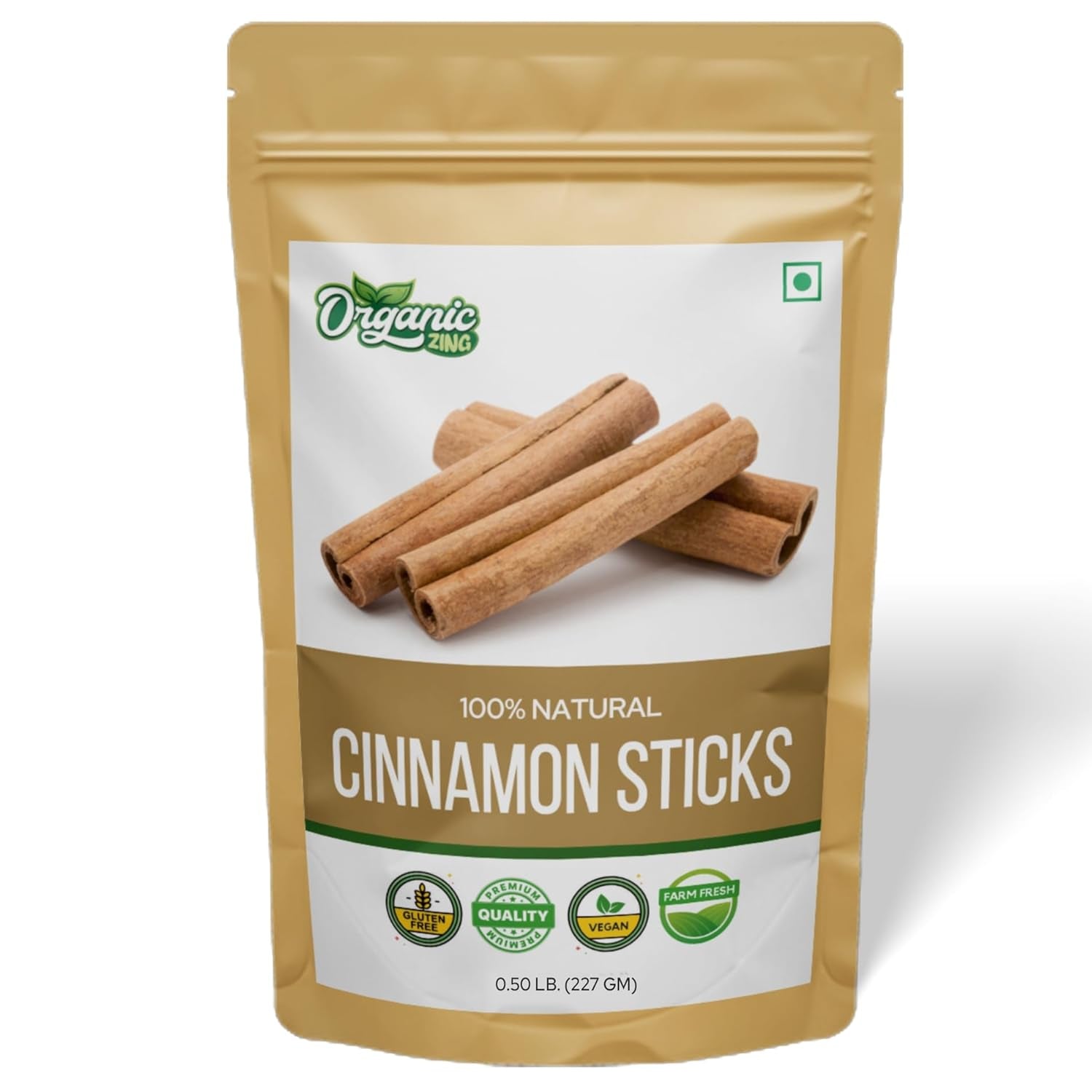 Organic Cinnamon Bark - Ceylon Cinnamon Sticks (Cinnamomum Verum) for Baking & Cooking | Vegan | Preservative Free | Product of India - 227 Gm (8 Oz) Pack of 1 TLBH