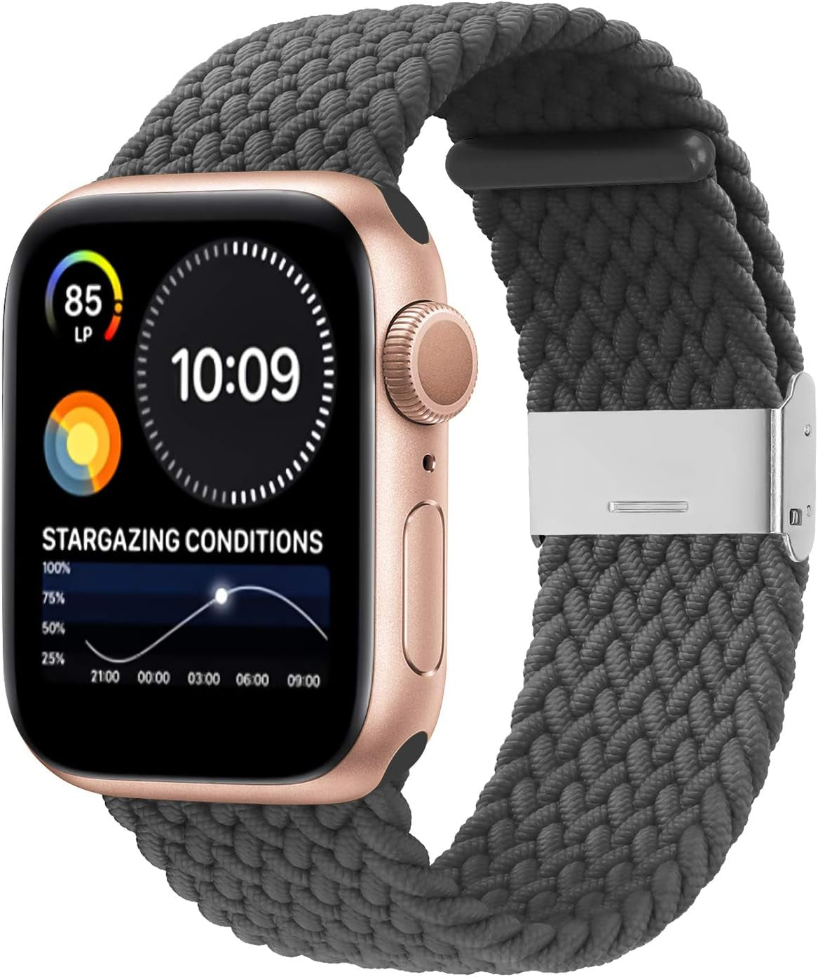 Compatible with Apple Watch Bands 44Mm 40Mm 38Mm 42Mm 41Mm 45Mm 46Mm 49Mm, Iwatch Bands Women Men,Adjustable Braided Solo Loop Elastic Sport Band for Iwatch Ultra SE Series 10/9/8/7/6/5/4