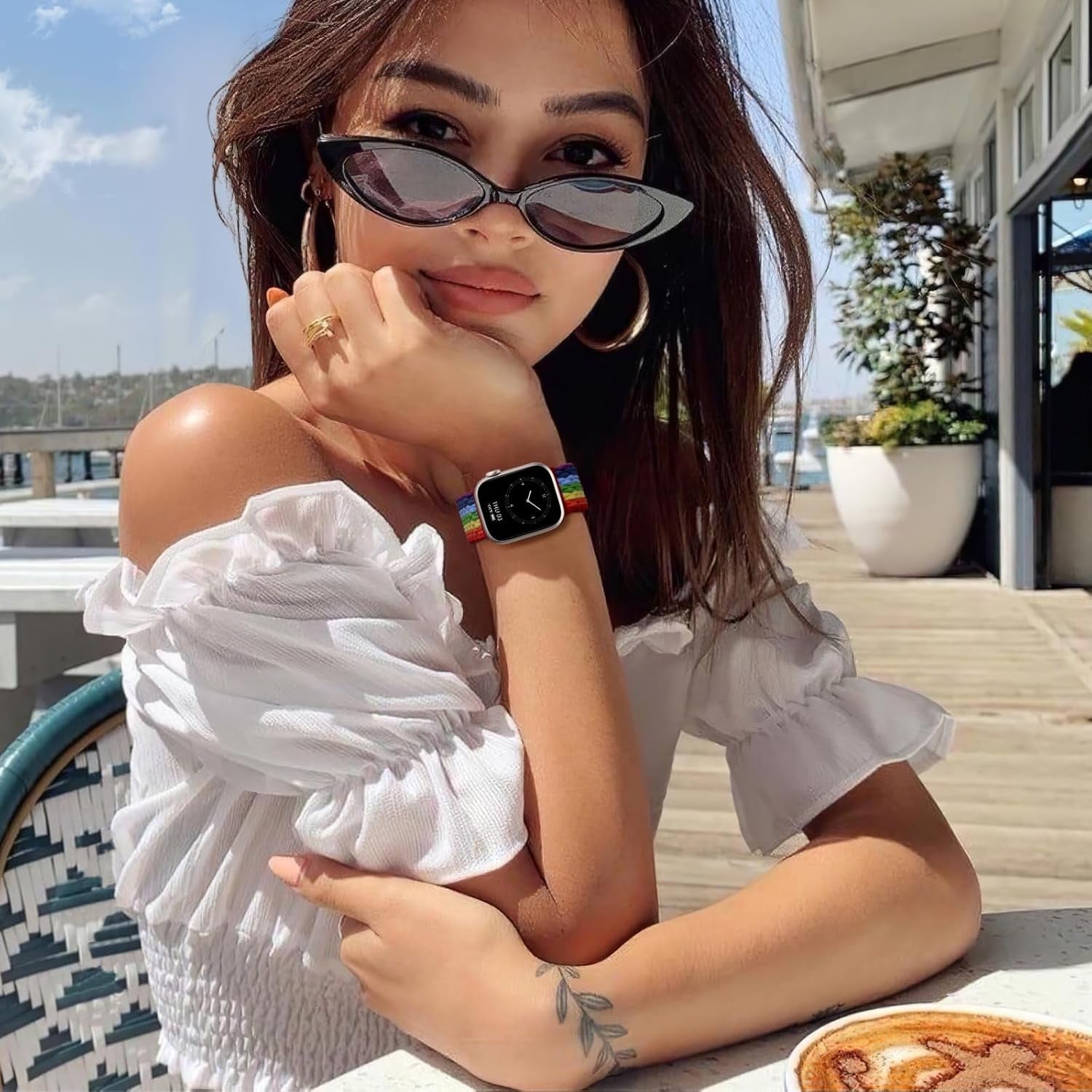 Braided Solo Loop Compatible with Apple Watch Band 38Mm 40Mm 41Mm 42Mm 44Mm 45Mm 49Mm for Women Men,Stretchy Nylon Sport Elastic Strap for Iwatch Bands Series 9 8 7 6 5 4 3 2 1 SE Ultra/Ultra 2