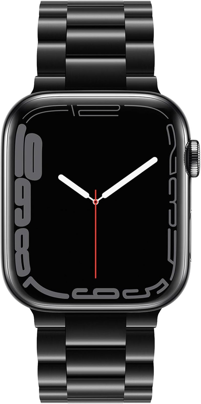 Band Compatible with Apple Watch Band 41Mm 40Mm 38Mm Premium Stainless Steel Metal Replacement Strap Compatible with Apple Watch SE Series 9 8 7 6 5 4 3 2 1 (Black)