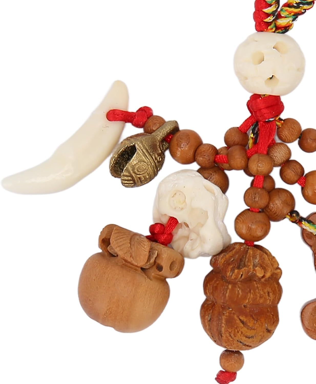 Peach Wood Sword Axe Pendant, Wood Carving Hanging Ornaments Good Luck Amulet for Wealth Success Home Office