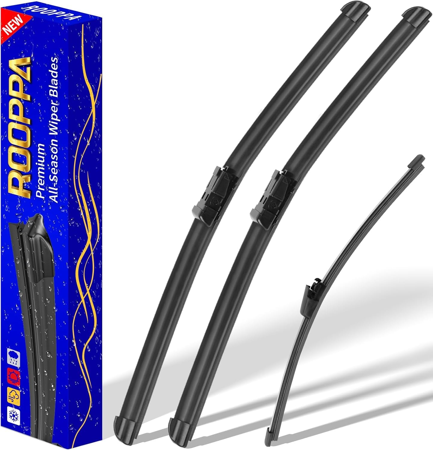 3 Wipers Replacement for 2012-2016 Honda CRV CR-V, Windshield Wiper Blades Original Equipment Replacement - 26"/16"/13" (Set of 3) U/J HOOK