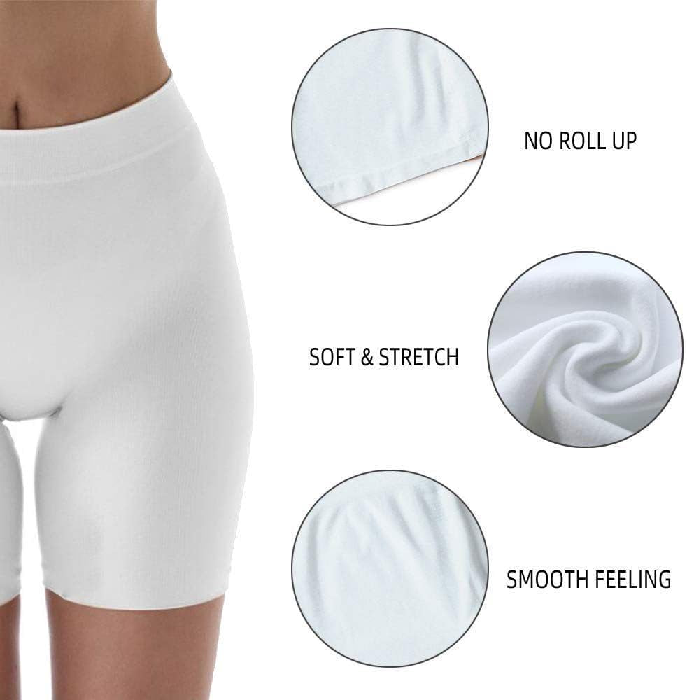 Women'S Slip Shorts, Comfortable Boyshorts Panties, Anti-Chafing Spandex Shorts for under Dress
