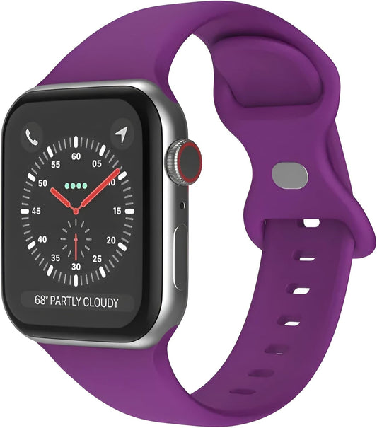 Watch Band Compatible with Apple Watch Series 38Mm 40Mm 41Mm 42Mm 44Mm 45Mm 49Mm SE Series Ultra | Sport Bands Waterproof Strap with Soft Silicone
