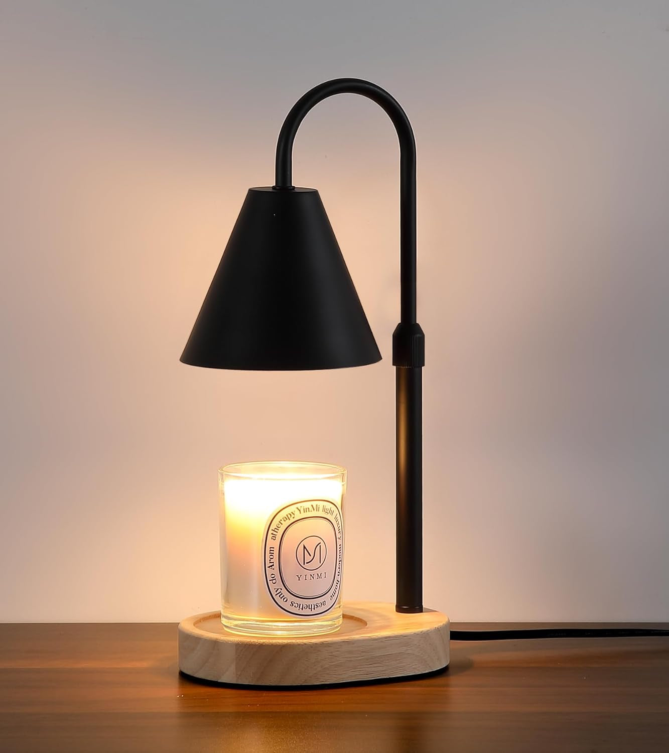 Candle Warmer Lamp with Timer and Dimmer,Electric Gold Candle Warmer Light Gifts for Women Melt Wax Warmer Lamp with 2 Bulbs for Candle Jars House Warming New Home Decor Bedroom