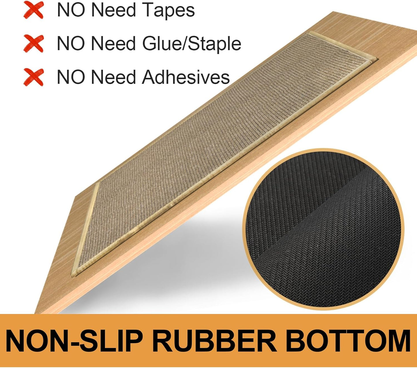 Stair Treads Carpet for Wooden Steps, Non Slip Landing Mat Rug Whit Rubber Backing, Polyester Soft Stairs Resistant Indoor Skid Runner Safety Rugs for Family, Absorbent Washable 31" X 31" Brown