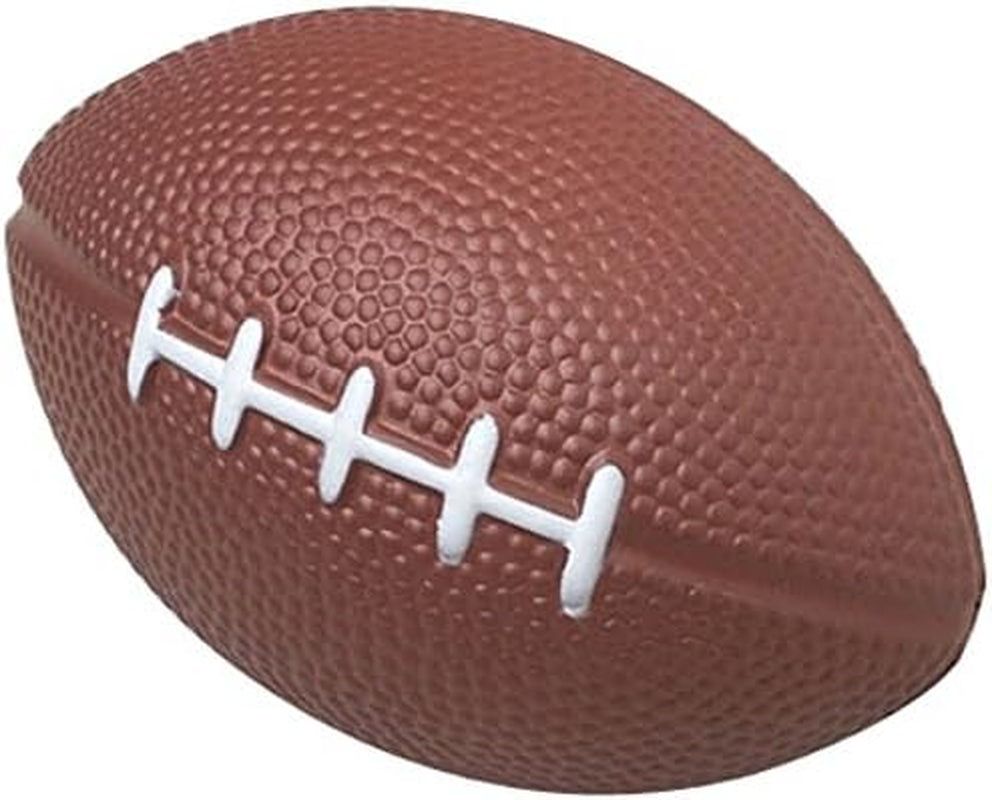 1 Dozen 4" Foam Mini Football Stress Balls, Mini Sport Balls, Superbowl Decoration Party Favor, Football Themed Party Supplies (Football)