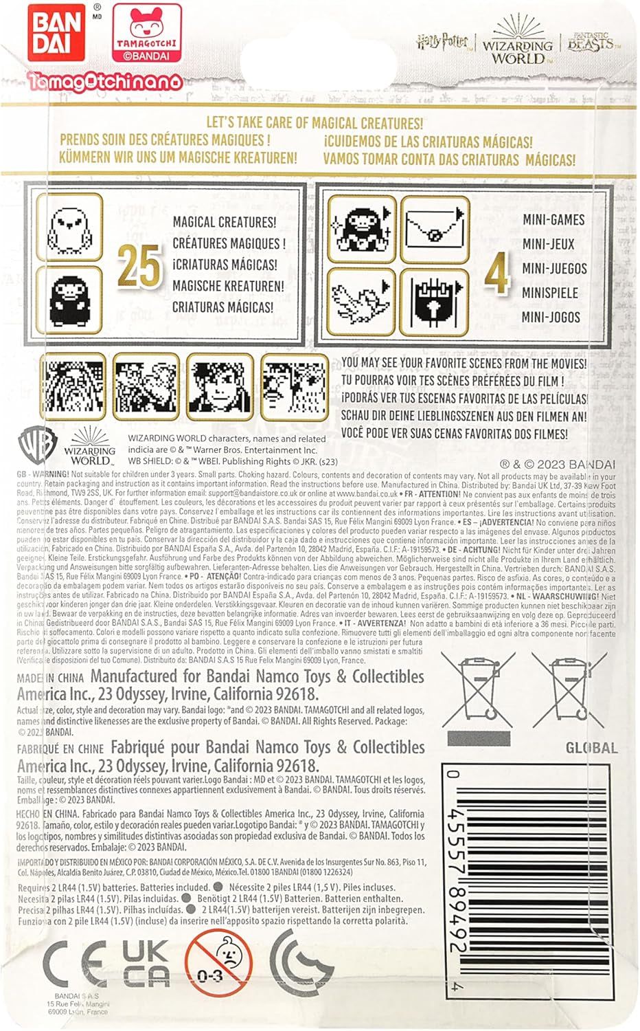 Nano Harry Potter Magical Creatures Shell | 4Cm Red Harry Potter Virtual Pet Handheld Games Machine | Raise a Magical Creature as an Electronic Cyber Pet | Harry Potter Boys and Girls Toys BanUK