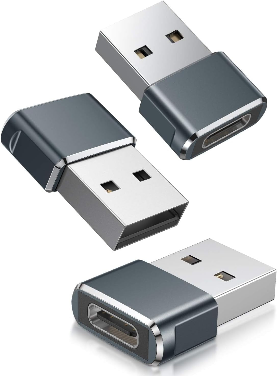 USB to USB C Adapter,Iphone 16 16E 15 Pro Max Charger Adapter 3Pack,Usbc Female to USB a Male,Type C OTG Converter for Apple Watch Iwatch 10 9 Se,Airpod,Ipad Mini Air,Samsung Galaxy S25 S24