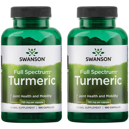 Turmeric Curcumin Antioxidant Joint Health Cardiovascular Liver Detox Mood and Memory Support Supplement Curcuma Longa (Rhizome) 1.44 Grams (1440 Mg) 100 Capsules (Pack of 2) TLBH