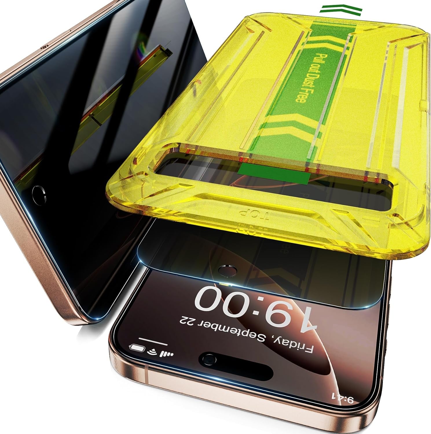 for Iphone 16E/14/13/ 13 Pro Privacy Screen Protector, 2 Pack Privacy Screen, anti Spy Tempered Glass Film with Easy to Install Kit, Accessories 6.1 Inch